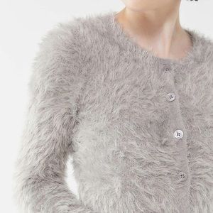 Urban Outfitters Fuzzy Cropped Cardigan